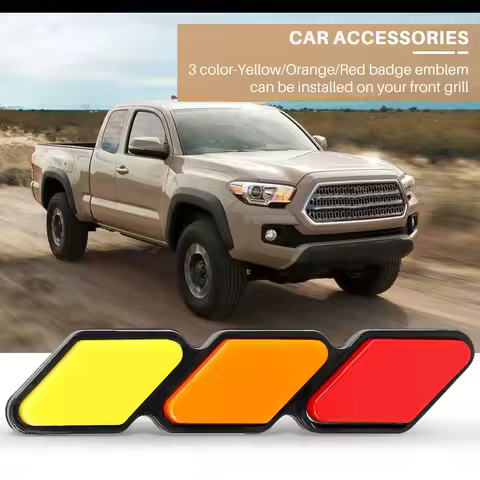 Super Sale Tri-Color Front Grille Badge Emblem for Toyota Tacoma 4Runner Highlander RAV4