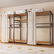 DIY Open Wardrobe/coat Rack/wardrobe/clothes Rack Corner Open Assemble Metal Clothes Storage Cabinet