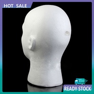 RC~  Male Mannequin Head Foam Wig Stand Manikin Head Wig Cap Holder for Store Salon Home