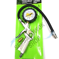Star Seller,! Tekiro Tyre Inflator Pressure Gauge 3 In 1 Contents Of Quality Motorcycle Tire Inflator Tyre Gauge.