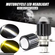 LED Motor light Bulb Dual color Yellow Super White HS1 H4 High Low LC135 V4-V6 RS150 FZ150 Y15ZR V1 