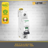MCB 1P 1A to 63A 6/10kA iC60N C SCHNEIDER ELECTRIC - A9F741**