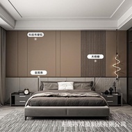Embossed Sofa Wooden Decoration Living Room Wall Protection Board Bedroom Bedside Background Wall Si