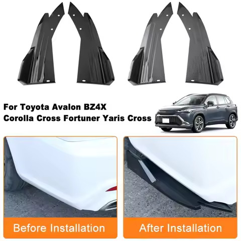 Car Rear Bumper Spoiler Lip Diffuser Side Skirt Splitter Wrap Angle Anti-Crash For Toyota Avalon BZ4
