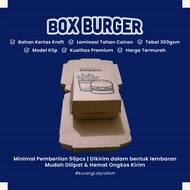 Burger Selling Food Packing Box Paper Containers Uk. 12x12 Kraft Food Grade