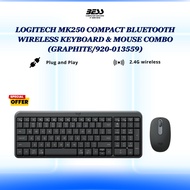 LOGITECH MK250 COMPACT BLUETOOTH WIRELESS KEYBOARD & MOUSE COMBO (GRAPHITE/OFF WHITE)