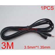 1PCS  3M 10 Feet 300cm DC 5V 9V 12V 3.5x1.35MM Power Extension Cable For CCTV Security Camera Cable 3.5mm x 1.35mm