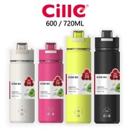 Cille 314 Stainless Steel Tumbler 600ml/700ml Leak-Proof, Dual Drink (Straw/Direct) Termos Keluli Ta