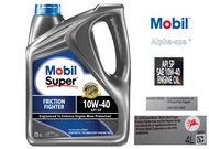 Mobil Super 10W40 Semi Synthetic API-SP  Engine Oil (4 liter) - Friction Fighter     (Please Select - 1 Bottle / 2 Bottle / 4 Bottle)