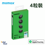 MOMAX - 全球定位器 (iOS專用) | 旅行追蹤器 PINTAG Find My (4粒裝) (黑色) - BR5GSD
