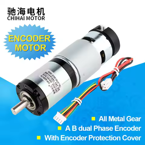 24V 775 High Torque 70kg.cm DC Gear Motor With 42mm Planetary Gear Box Encoder Motor For Fan Hair Dr