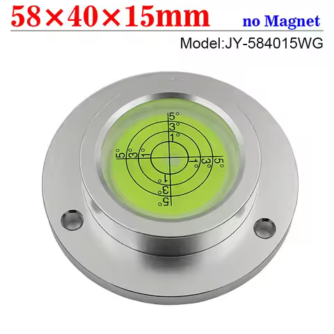 Matal Shell Universal Circular Bubble Level Bullseye Spirit Level Bubble Measuring Instruments Protr