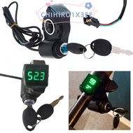 CHIHIRO1X3EE Power Switch Lock Accessories Electric Bicycle Scooter Motorbike Battery Level Display