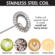 Discount-Milk Frother with Stand Handheld Whisk Drink Foamer Mini Blender Mixer for Coffee Frappe Ma