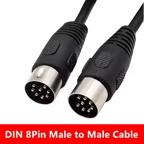 8 Pin DIN Cable Male to DIN 8Pin Male MIDI Extension Speaker Adapter Cord for Bang Olufsen B&O Power