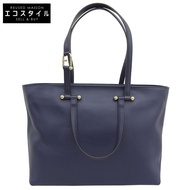 Furla Duetto 皮革手提包，大號，女士，海軍藍