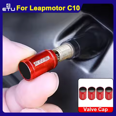 For Leapmotor C10 Car Tire Anti-theft Valve Core Valve Cap Aluminum Alloy Protective Cover LEAPMOTOR