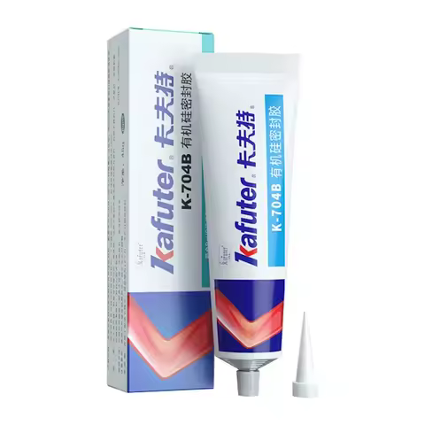 Kafuter 45g Silicone Industrial Glue K-704 705 704B RTV Silicone Rubber Black and White Transparent