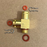 Male g 1/8 3 way connector coffee machine