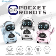 MAURICE Pocket Robot, Smart Robot Telling Story Talking Interactive Robot, Recording LED Lights Sing