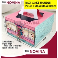 Tall CAKE BOX HARDBOARD HANDLE CAKE BOX/