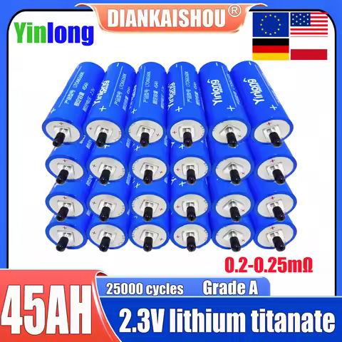 DIANKAISHOU Yinlong LTO 66160 2.3v 45ah lithium titanate rechargeable battery DIY 12V 24V 48V solar
