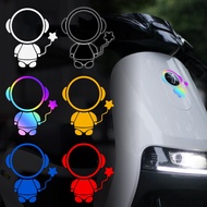 Reflective Sticker Motor Bike Scooter Motorcycle Accessories Cartoon Star Astronaut Decal DIY Decorative Waterproof Sticker for YAMAHA NMAX XMAX 300 Aerox 155 R15 Y16ZR Y16 Y15ZR Y15 LC135 V1 V2 Sniper 150