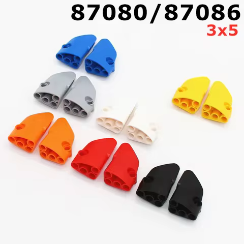 Rainbow Pig MOC Parts 87086 87080 High-Tech 3x5 Panel Fairing #2 #1 Side B A Compatible Bricks DIY B