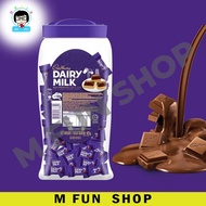 Halal Cadbury 90Pcs Chocolate Dairy Milk Chocolate Neap Jar Cadbury Jar with Mini Chocolates (±4.5gx90Pcs)