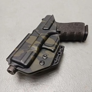 kydex holster Glock 19 iwb blackmulticam monoblock