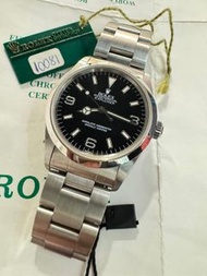 🧺洗衣街🧺🌈🌈新返貨啦🌈🌈📃連出世紙📃🖤原裝單Siwss黑色面🖤36mm💙木村佩戴 款式369 💜大熱款式😍 Rolex Explorer 1 14270 連原裝勞力士78790鋼帶👔KCB1374（