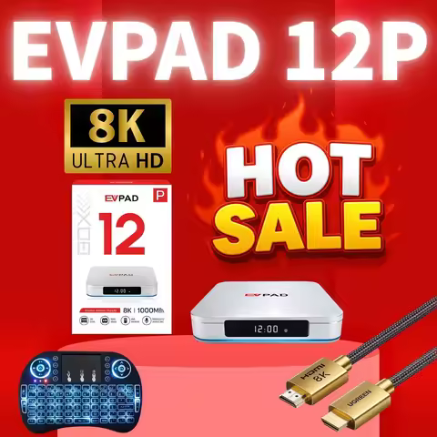 [Official store]EVPAD 12P 2026 EV PAD Android TV Box yibo 4GB64GB best set top box hot in Korea Japa