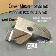 MESIN Engine Cover Engine Protector Engine Cover Pcx 160 Vario 160 Adv 160 Thick Stainless Steel Material Engine Guard Pcx 160 Vario 160 Adv 160 Stainless Steel