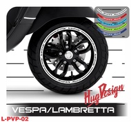Hugsticker สติ๊กเกอร์ติดขอบล้อ สติ๊กเกอร์ติดรถ Vespa
