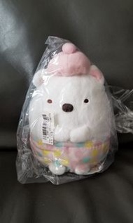 日本景品 角落生物 白熊 點點 帽 中 公仔