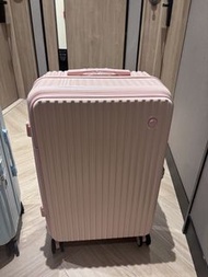 全新前開揭式 粉色行李箱 28吋luggage 