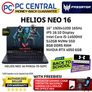 Acer Predator Helios NEO 16 (PHN16-72-52PC) Gaming Laptop | 165Hz 16" IPS Panel | Intel Core i5-14500HX | RTX 4050 6GB | 8GB DDR5 RAM | 512GB SSD (PC Central)