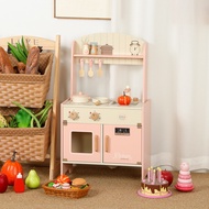 Wooden Children's Simulation Dream Toys Kitchen Stove Cookware Cooking Rice Cooking Toys Simulation 