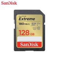 SanDisk Extreme SDXC 相機 記憶卡 128G 速度180M 支援4K (SD-SDXVA-128G)