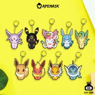 GANTUNGAN Keychain - Pokemon Eevee Evolution Keychain