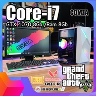 คอมครบชุด Core i7 /GTX 1070 8Gb /Ram 8Gb ทำงาน เล่นเกมส์ Gta VPubgFifaFreefireValorantRobloxMineCraf