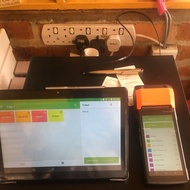 android pos system tablet + handheld pos