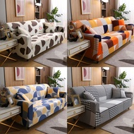 [HOT SALE]Sofa Cover 1 2 3 4 Seater Slipcover L Shape Sofa Seat Elastic Stretchable Couch Sala Sarung Anti-Skid Stretch Protector Slip Cushion with Free Pillow Cover and Foam Stick