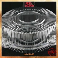 OPS-C38/C47/C35 CHIFFON CAKE TRAY/Kuih Container Round Cake Tray with Lock [ 10pcs ] Bakery Disposab