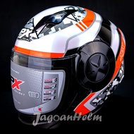 JPX HELM X735R ENERGY #3 | PEARL WHITE | X-735R DOUBLE VISOR