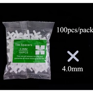 【LOCAL STOCK】 4.0mm Cross Tile Spacer Marble Spacer Mosaic Spacer Tile Spacer(±100pcs/pack)