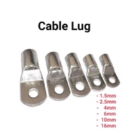 #Tinned Copper Terminal Cable Lug 1.5mm / 2.5mm / 4mm / 6mm / 10mm /16mm #Wire Conbector