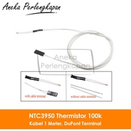 3D Printer Thermistor NTC 3950 1% 100k Cable 100 cm - TerminalDupont