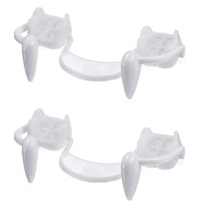 KUYYFDS Cosplay Fangs, 2 Pieces Retractable Vampire Fangs Kit Telescopic Teeth Fangs Braces Fake Den