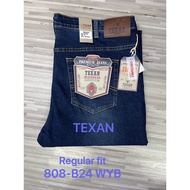 Seluar Jeans TEXAN Regular fit 808-B24 WYB Warna Biru ada getah👉free Holder👍